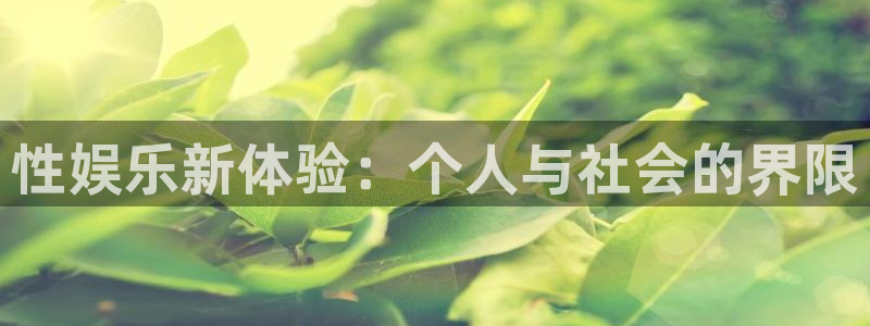 天顺娱乐：性娱乐新体验：个人与社会的界限