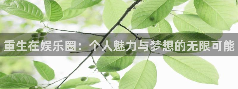 天顺娱乐：重生在娱乐圈：个人魅力与梦想的无限可能